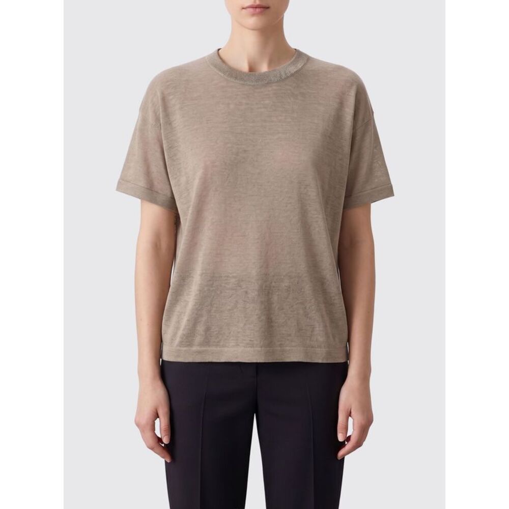 Brunello Cucinelli T-Shirt Woman Beige